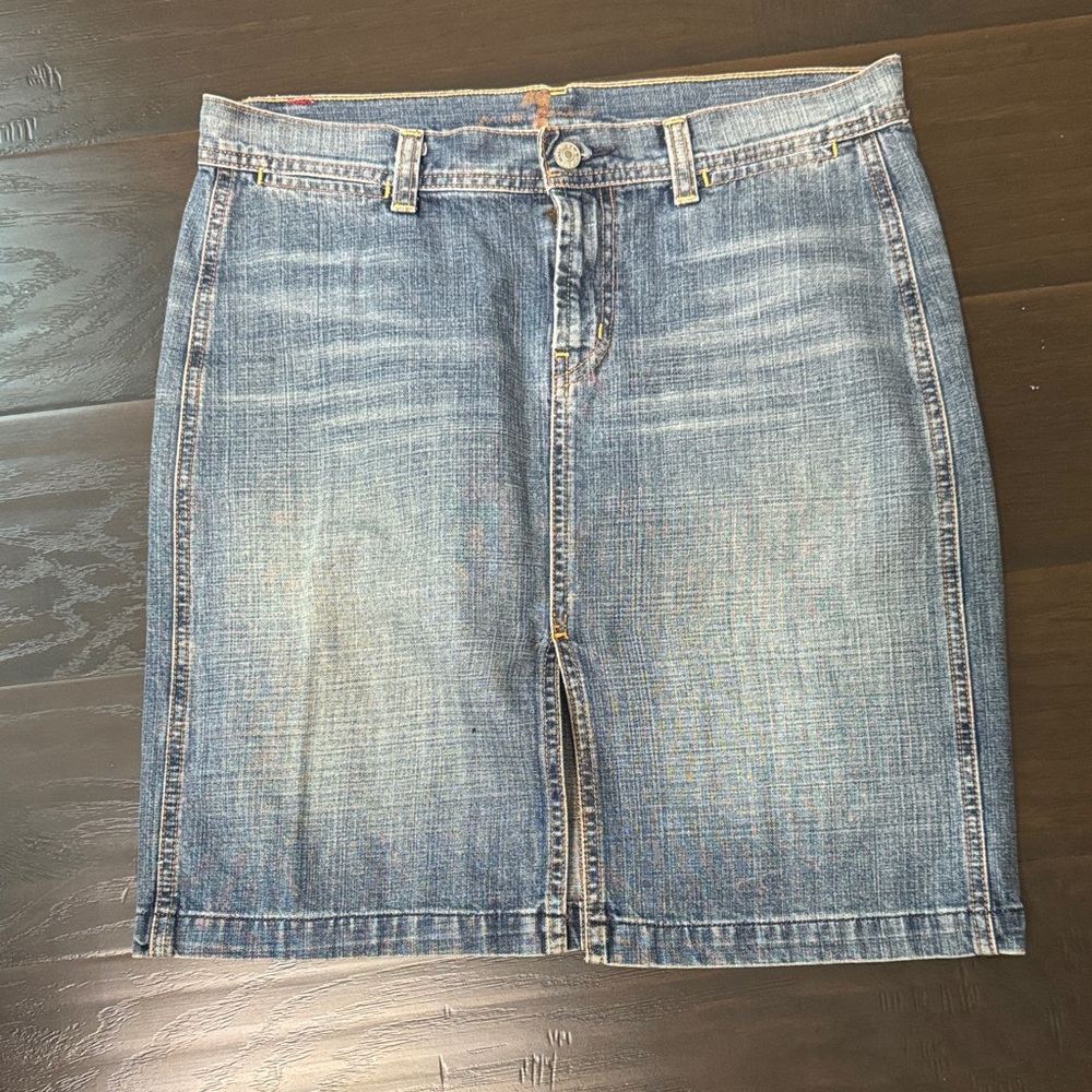 Vintage Denim Skirt- 7 for all mankind